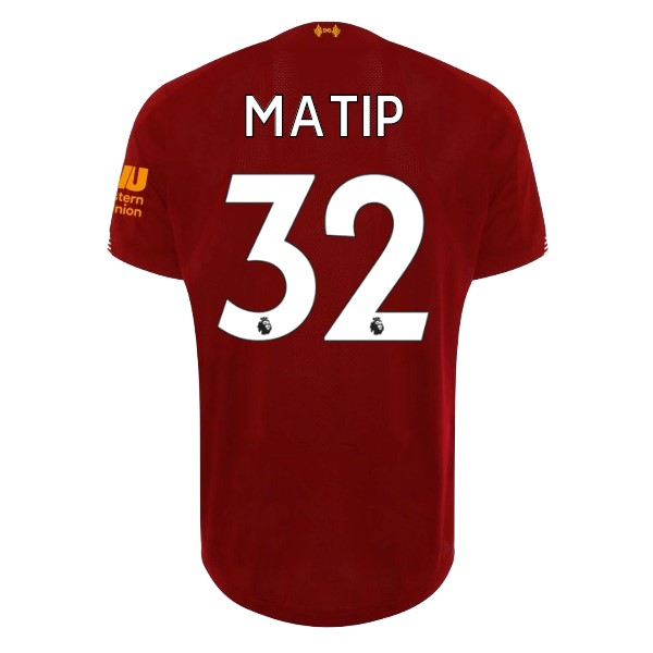 Camiseta Liverpool NO.32 Matip Replica Primera Ropa 2019/20 Rojo